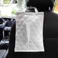 thumbnail image 1 of Save Big! Diamond Leather Car Tissue Box, Seat Back Hanging Tissue Holder, Car Interior Two-Use DIY Tissue Box, Stylish Paper Organizer for Car and Home, 1 of 7