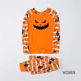 thumbnail image 2 of TIMIFIS Pyjamas d'Halloween pour la Famille pour Femmes/hommes Pyjamas des Fêtes d'Halloween Ensembles Assortis Tenue de Nuit 2 Pcs Combinaison Toile d'Araignée Fantômes Citrouille Squelette Haut et Pantalon Tenue Tenue d'Intérieur Hiver, 2 of 4
