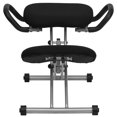 thumbnail image 4 of Ergonomic Kneeling Office Chair with Handles in Black Fabric, 4 of 8