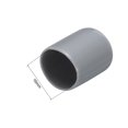 thumbnail image 3 of Unique Bargains 100pcs Embouts en Caoutchouc 16mm (5/8 ') Vinyle PVC Rond Bouchon Bouchon Couvercle Filetage Protecteurs Gris, 3 of 5