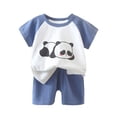 thumbnail image 2 of LSLJS Bébé Été Mignon Imprimé Col Rond Manches Courtes Shorts Ensemble Vêtements d'Été Vêtements pour Enfants à la Mode 2024, 2 of 3