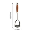 thumbnail image 3 of Stainless Steel Potato Masher Tool with Ergonomic Arc Design for Effortless Food Preparation, 3 of 6