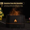 thumbnail image 3 of 250mL Simulation Flame Mist Humidifier Flame Night Light Quiet Aromatherapy Diffuser Desktop USB Humidifier for Home Office Bedroom Baby Room 1/3/5H Timing, 3 of 8
