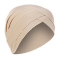 thumbnail image 2 of Women Solid India Hat Muslim Ruffle Cancer Chemo Beanie Turban Wrap Scarf Cap, 2 of 2