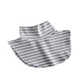 thumbnail image 1 of MesaSe Faux Col pour Femmes Détachable Rayé/uni Col Roulé Hauts à Porter en Extérieur Ou en Chandail Blanc Taille Unique, 1 of 3