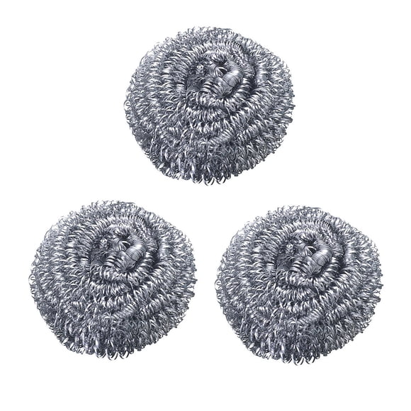 Sueyeuwdi 1 Steel Wire Ball Stainless Sponges Scrubbers Cleaning Utensil Scrubber Density Scrubber Scouring For Pot Pan Dish Wash Cleaning For Removing Dirty Cookware Cleaner (Clearance)