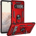 thumbnail image 1 of [PST] Google Pixel 6 Pro (6.71 Pouces) 2021 Étui Anneau Rotatif avec Béquille, Protection contre les Chutes Robuste Hybride Étui Rigide pour Téléphone avec Support Anneau, 1 of 3