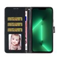 thumbnail image 4 of Compatible avec iPhone 14 Plus Étui Portefeuille Scintillant à Paillettes avec Pochette pour Cartes Étui à Rabat, 4 of 5