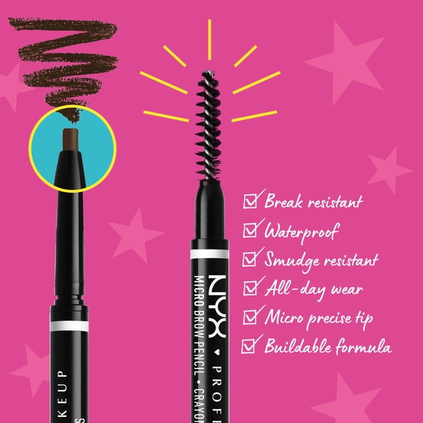 NYX Professional Makeup, Micro Brow Pencil, Precise Eyebrow Pencil