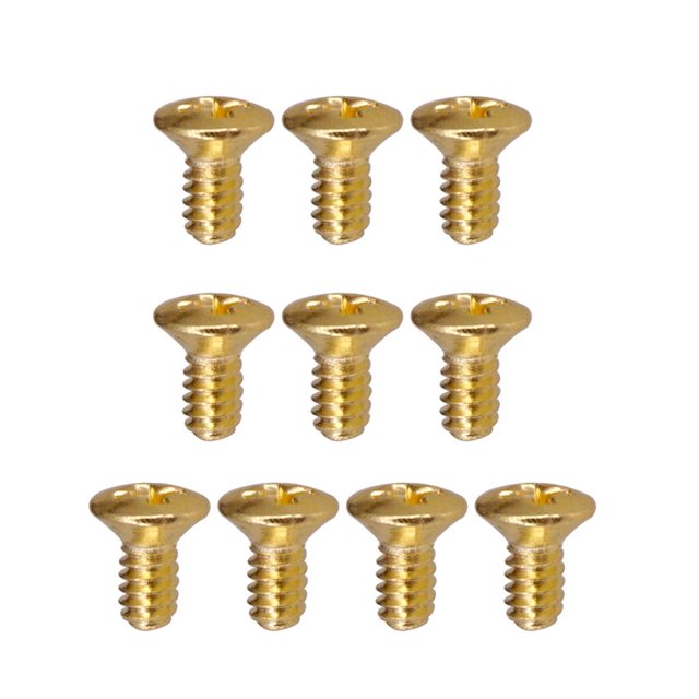 lionlar 10PCS 5 Way 3 Way Guitar Switch Fixed Screws Nuts Guitar Replacement Gold