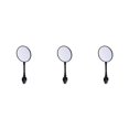 thumbnail image 3 of fastboy Bike Rearview Mirror Universal Handlebar Safe Flexible Wide Angle Wear-resistant Lightweight Rear Back View Mirror Black 8.5cm 3Set, 3 of 6
