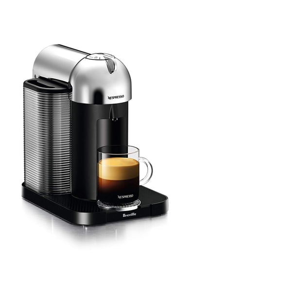 Refurbished Breville Nespresso Vertuo Coffee and Espresso Machine by Breville, Chrome