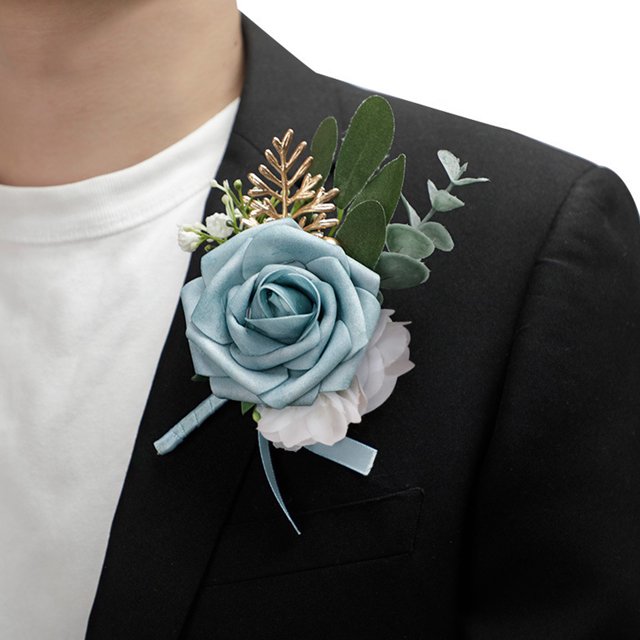 YAOMOBB Adjustable Ribbon Wrist Flower Adjustable Ribbon Wrist Flower Elegant Decor for Wedding Party and Prom