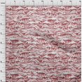thumbnail image 4 of oneOone Cotton Flex Maroon Fabric Asian Japanese Wave Craft Projects Decor Fabric Printed By The Yard 40 Inch Wide, 4 of 4