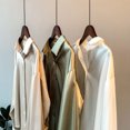 thumbnail image 3 of Chemise Boutonnée Style Décontracté pour Femmes Voyage Vacances Festival Randonnée Travail Réunion Polyester Blouse à Revers Manches Longues Vêtements Vêtements Blanc m, 3 of 8