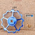 thumbnail image 1 of 11-15T Wheel MTB steel Bearing Pulley Road Bike Bicycle Rear Derailleur blue 13T, 1 of 5
