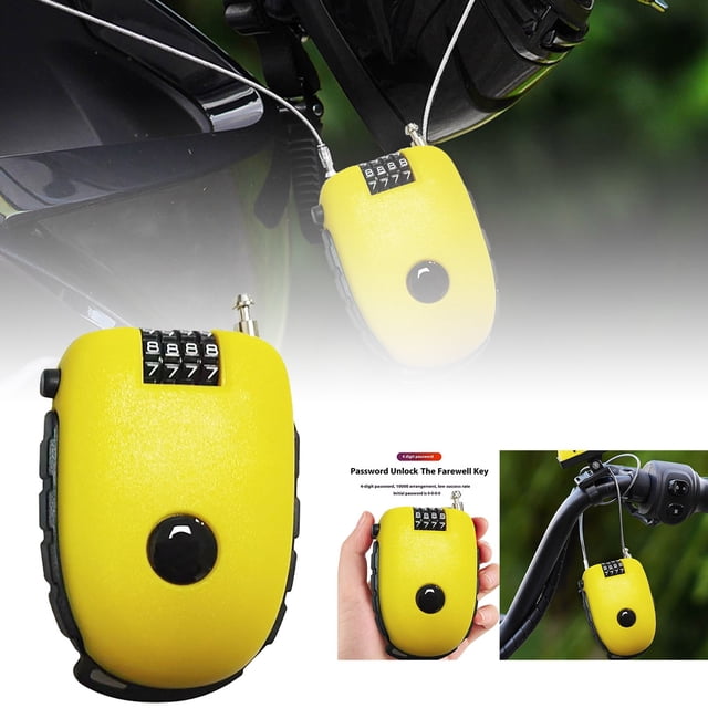 Cadenas Combiné Super Léger et Compact de Qualité Supérieure avec Corde en Fil d'Acier Enroulé de 70 cm