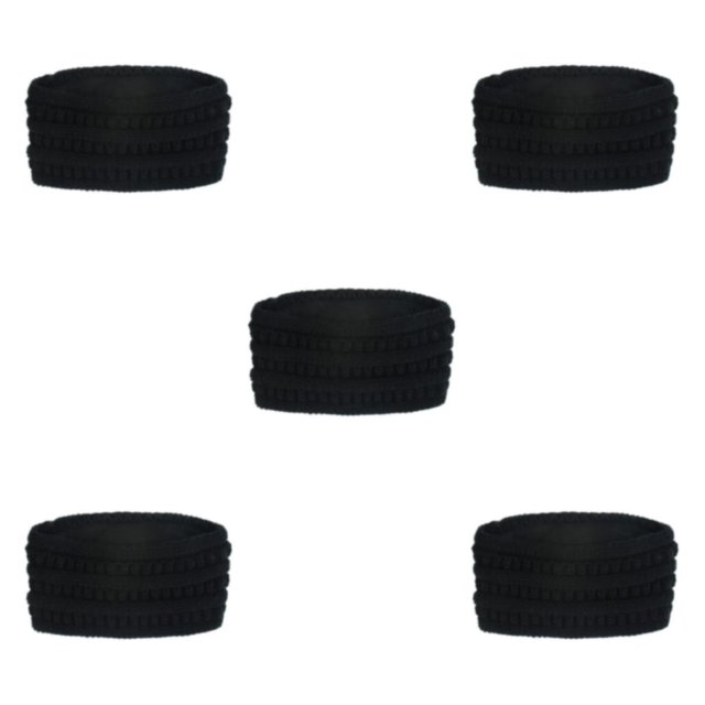 Decodeary Comfortable And Soft Winter Knitted Headbands For Women Cold Days Elastic And Stretchable Warm black 5Set