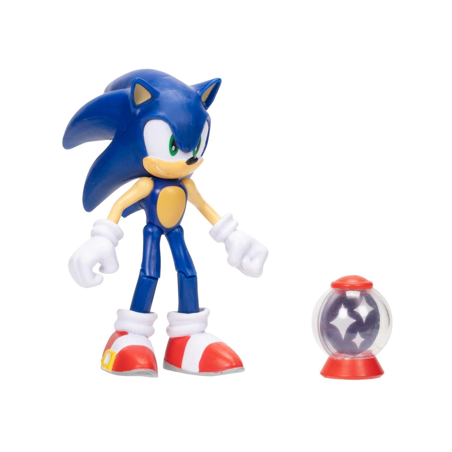 Figurine de 4 pouces Sonic – Sonic avec Boîte d’objet invincible