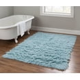 thumbnail image 4 of New Flokati 1400gr 3'6" x 5'6" Accent Rug, Pastel Blue, 4 of 5