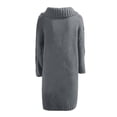thumbnail image 2 of Women‘s Long Large Classic Cardigans Cable Knit Hood Sweater Oversized Button Duster Coat with Pocket 2024, 2 of 4