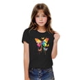 thumbnail image 1 of Rbaofujie T-Shirts Graphiques pour Fille Tout-Petit Manches Courtes Col Rond T-Shirt Décontracté d'Été, 1 of 6