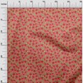 thumbnail image 3 of oneOone Coton Soie Rouge2 Tissu Tropical Matière de Robe Tissu Imprimé Tissu au Mètre 42 Pouces de Large, 3 of 5