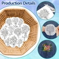 thumbnail image 3 of HLONK 4 Sheets 16Pcs Wedding Dress Water Soluble Hand Sewing Stabilizers for Fabric 11.6x8.2 Inch Embroidery Stitch Practice Embroidery Patterns Transfers for Embroidery Beginners Lovers, 3 of 7