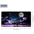 thumbnail image 3 of Large Mouse Pad 31.4 x 15.7inches 3mm XXL Extended Gaming Mouse Pad Mat with Non-Slip Base Stitched Mousepad for Computer,Office,Keyboard and Laptop-Purple Night，Waterproof Desk Mat, 3 of 5