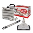 thumbnail image 1 of Ultra Clean Central Vacuum Electric Attachment Kit - Dual Voltage 24V / 110V Hose with 3-Way on/Off Switch Handle- Propath Electric Power Nozzle – Set of Chromed Wands, 1 of 5