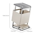 thumbnail image 3 of Qonioi Stainless Steel Knife Block, Countertop and Wall Mount Knife Organizer, Multi-Slot Kitchen Knife Storage Rack for Counter Cabinet Drawer, 3 of 7
