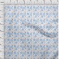 thumbnail image 4 of oneOone Silk Tabby Light Blue Fabric Floral Craft Projects Decor Fabric Printed By The Yard 42 Inch Wide, 4 of 4