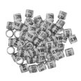 thumbnail image 4 of 100pcs Identify Dove Rings Aluminium Plasitc Leg Finch Number Training Rings Pigeons Bands, 4 of 7