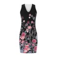 thumbnail image 4 of Robe d'Été pour Femmes Robe d'Été Décontractée Sans Manches à Encolure Croisée en V Mini Robe de Plage Robe d'Été pour Femmes Robe de Plage d'Été Manteau pour Femmes, 4 of 4