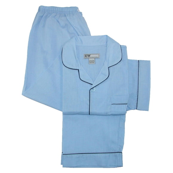Ten West Apparel Ensemble de Pyjama Uni à Manches Courtes et Jambes Longues (Hommes)