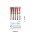 thumbnail image 3 of Highlighter Pen Set Border Pen 6 Colours Highlighter Set With Different Shapes Highlighters Markers Coloured Pens 5ml, 3 of 3