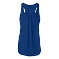 thumbnail image 2 of Bella Ladies Flowy Racerback Tank, L, True Royal, 2 of 2