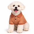 thumbnail image 4 of Pet Life PLHL2TNLG Polo pour Chien Performance Extensible Flexible en Fourrure Active, Tan - Large, 4 of 5