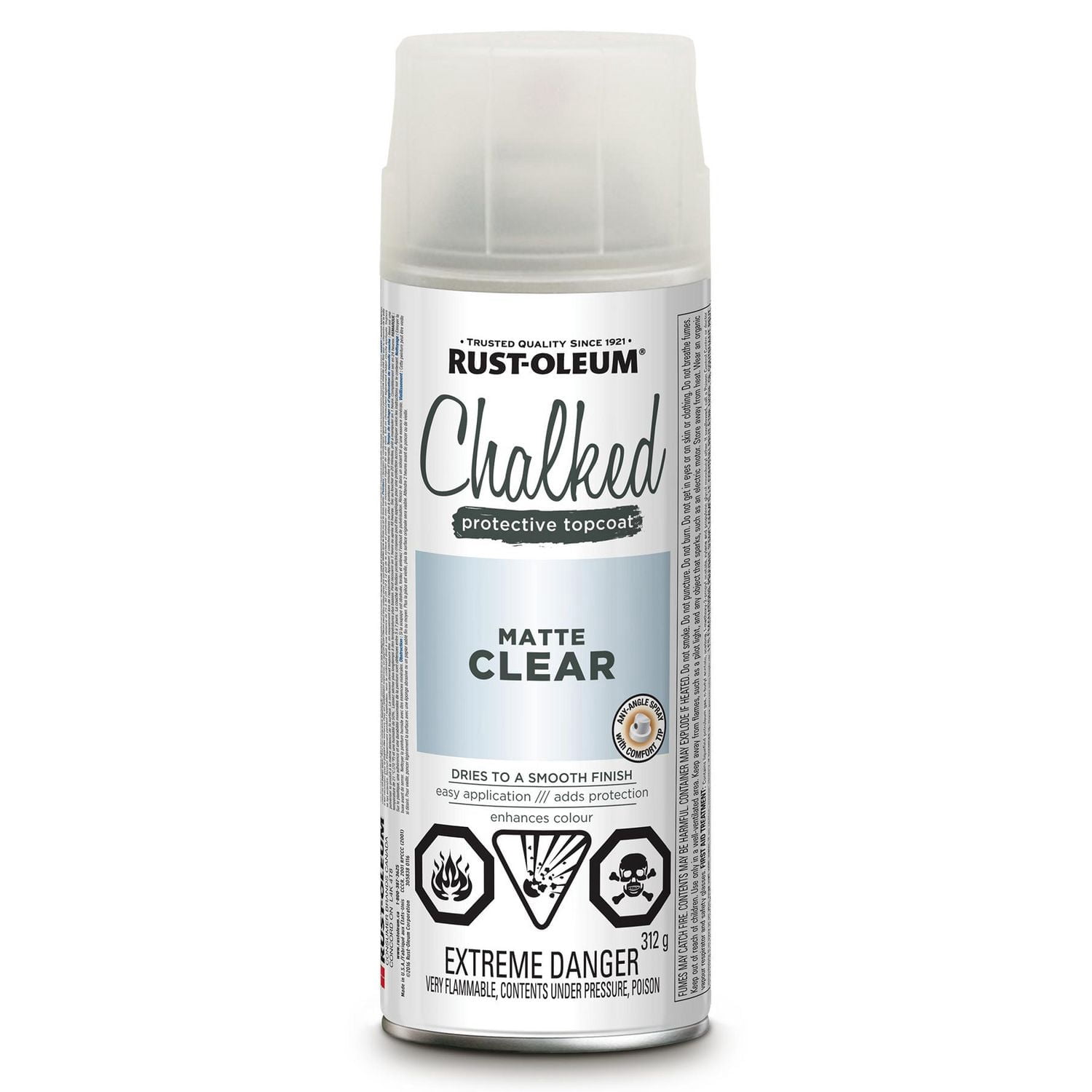Rust-Oleum Interior Chalked Ultra Matte Spray Paint in Clear, 340g