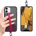 thumbnail image 1 of ROCONTRIP Phone Strap Crossbody Phone Lanyard with Silicone Phone Patch and Adjustable Lanyard Neck Strap and Strong Hook for Most Smartphone Safety Compatible with iPhone Samsung Huawei Redmi, 1 of 1