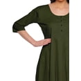 thumbnail image 3 of Moomaya Kurtis Indiennes Unies à Encolure Dégagée pour Femmes, Kurti Prêt-à-Porter, Anarkali, 3 of 5