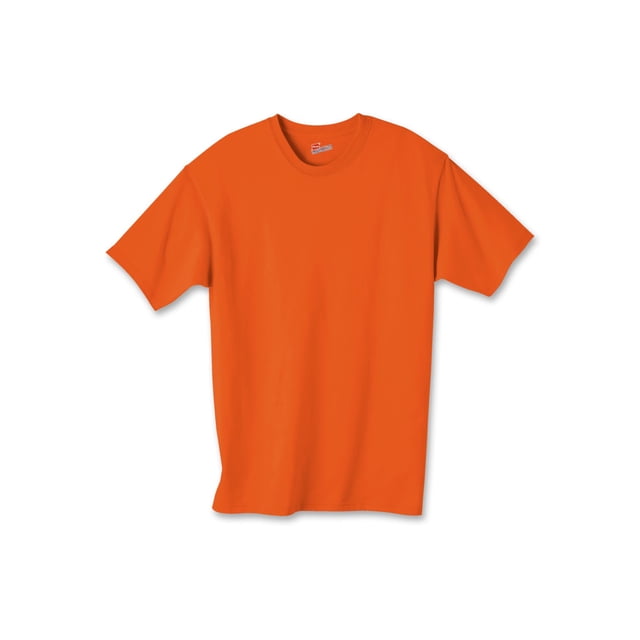 Hanes Authentic TAGLESS Kid`s Cotton T-Shirt, XL, Orange
