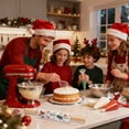 thumbnail image 4 of Christmas Rolling Pin Baking Tool Wooden Dough Roller with Silicone Gloves and Scraper Set High-Temp Resistant for Holiday Cooking Kitchen Utensils for Cookies Cakes Gift Idea, 4 of 6