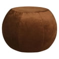 thumbnail image 1 of Plump Copper Velvet Pouf – Oversized Round Floor Ottoman with Ultra-Soft Velvet Shell and Polystyrene Bead Fill for Living Room, Bedroom or Office, 1 of 6