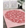 thumbnail image 3 of Ahgly Tapis Rectangulaire Orange Lavable en Machine, 7 Pieds x 10 Pieds, 3 of 7