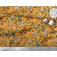 thumbnail image 3 of Soimoi Poly Georgette Fabric Bird & Leaf Bird Print Fabric by the Yard 42 Inch Wide, 3 of 3