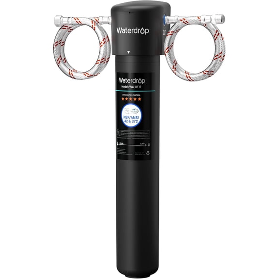 Waterdrop 17UA Under Sink Water Filter System, NSF/ANSI 42 Certified, Direct Connect to Kitchen Faucet, 19K Gallons High Chlorine Reduction Capacity, Idea for Renting, USA Tech