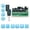 Vert 2 pcs Télécommande, variante sur Anself Module Émetteur et Récepteur de Télécommandes Sans Fil avec Commutateur RF et Accessoires Inclus, Lot de 2