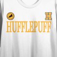 thumbnail image 2 of Haut Court à Col Rond Blanc à Manches Courtes pour Femme, Mascotte de Harry Potter Hufflepuff - TP, 2 of 7