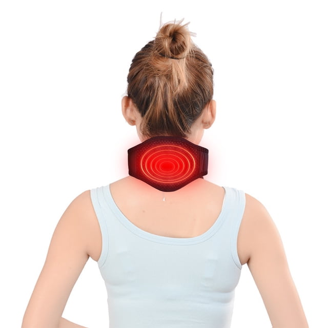 SSZMDLB under $5 Neck Heating Pad, Neck Brace, Magnetic Support Strap with Self Heating, Soothing Pain Relief for Neck Fatigue, Flexible Stretch Fabric, for Work, Gardening, Watching TV, Travel
